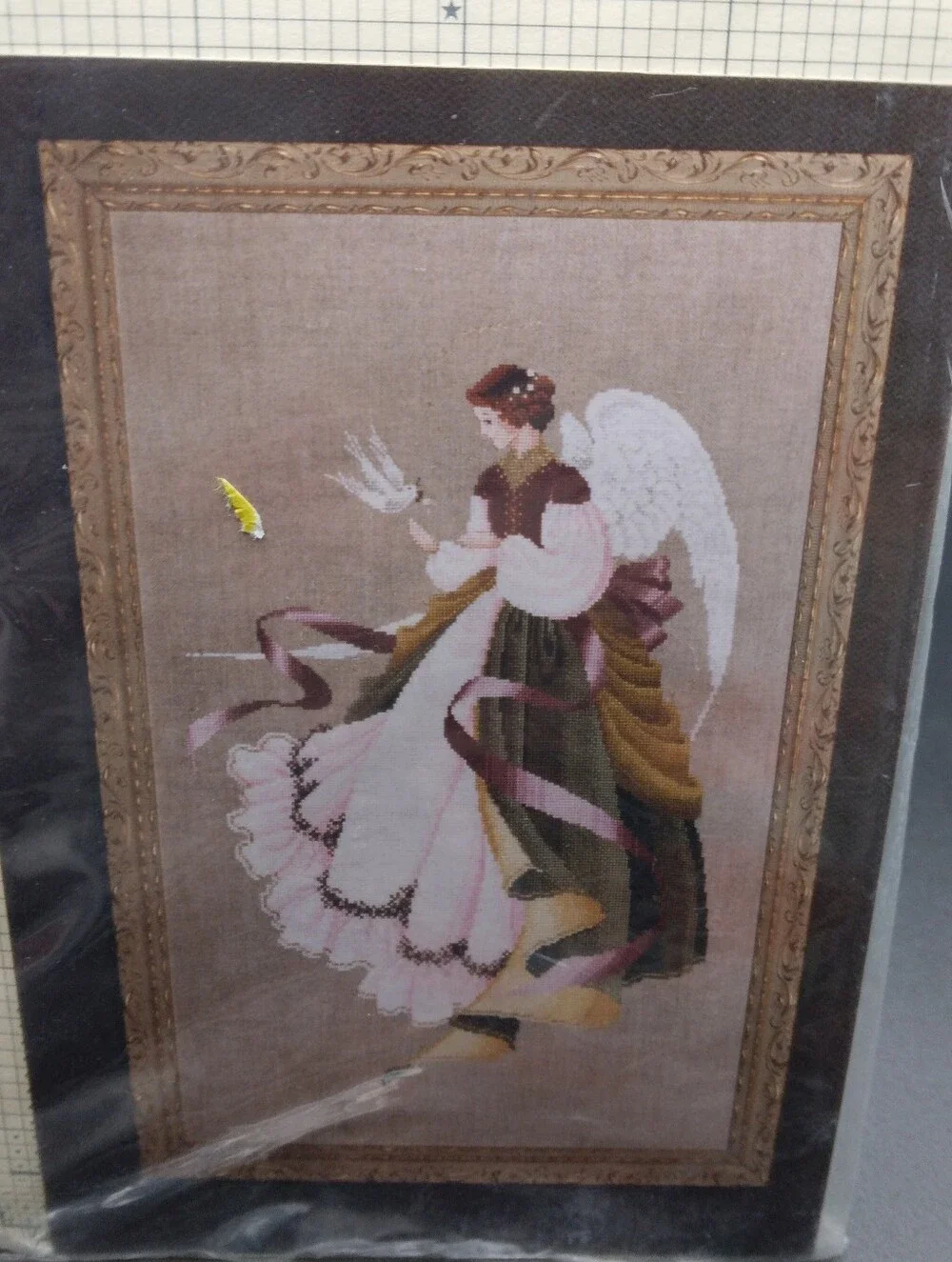 Vintage 1991 Lavendar And Lace Angel Of Grace Cross Stitch Pattern, NIP